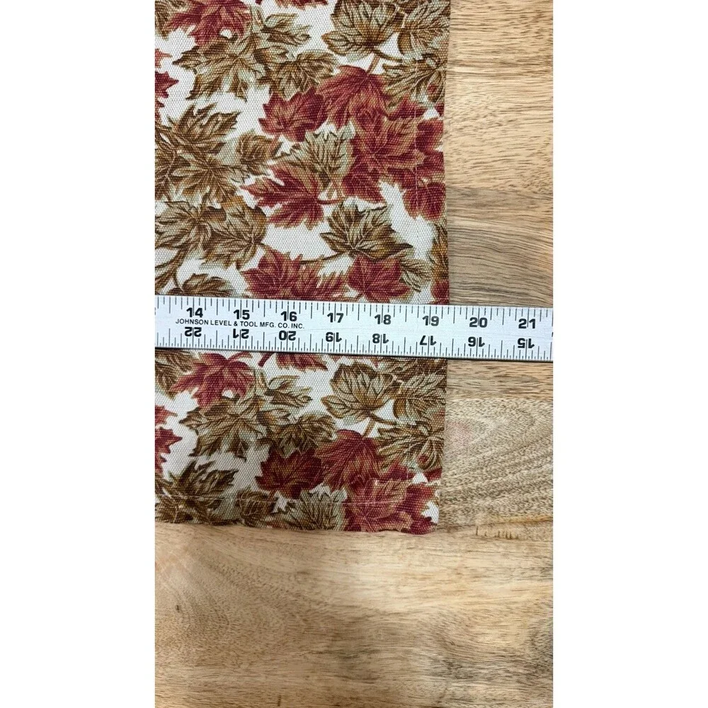 Vintage Williams Sonoma Autumn Maple Leaf Linen Blend Placemat 5 Pieces